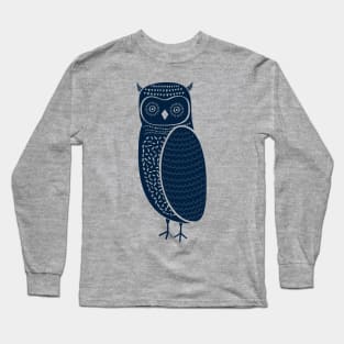 Tribal Woodland Owl Long Sleeve T-Shirt